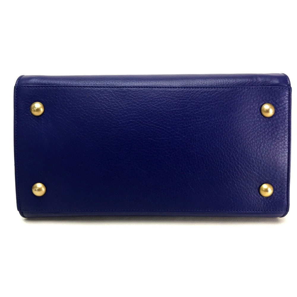 SAINT LAURENT PARIS MUSE TWO Muse Two Shoulder Bag/Handbag in Blue Leather for Women