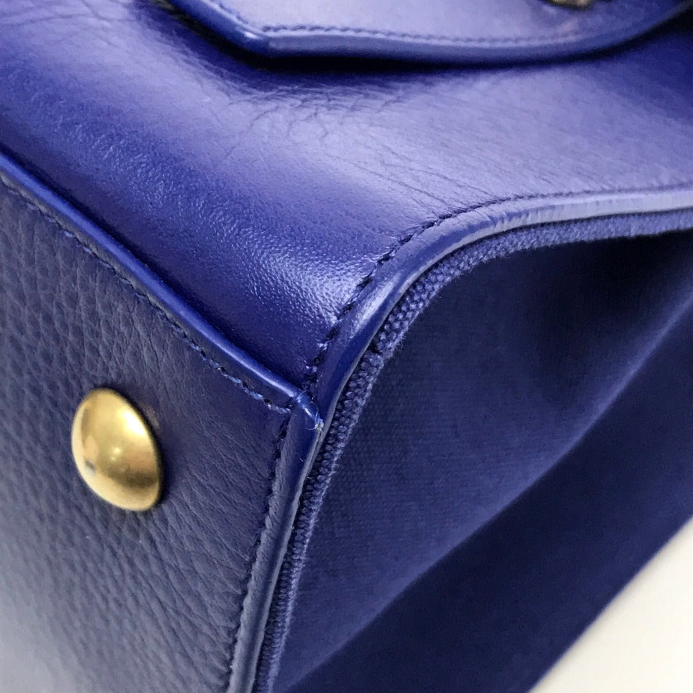 SAINT LAURENT PARIS MUSE TWO Muse Two Shoulder Bag/Handbag in Blue Leather for Women