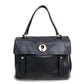YVES SAINT LAURENT 229680 Muse Two One-Shoulder Bag Shoulder Bag Handbag Canvas/Leather Women's Gray Dark Gray x Beige