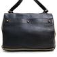 YVES SAINT LAURENT 229680 Muse Two One-Shoulder Bag Shoulder Bag Handbag Canvas/Leather Women's Gray Dark Gray x Beige