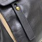 YVES SAINT LAURENT 229680 Muse Two One-Shoulder Bag Shoulder Bag Handbag Canvas/Leather Women's Gray Dark Gray x Beige