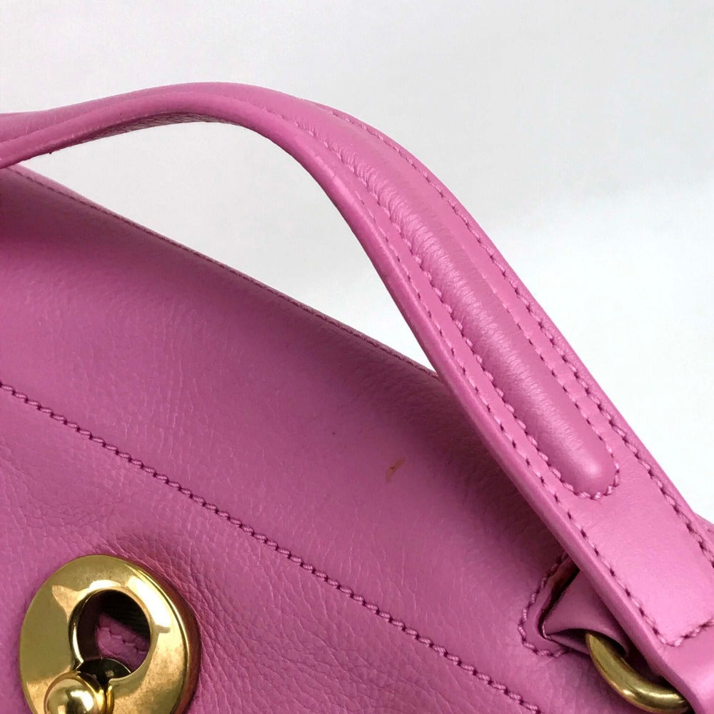 YVES SAINT LAURENT 283761 ショルダーバッグ 斜め掛け ミューズトゥ カバン 2WAYハンドバッグ レザー レディース ピンク ピンク