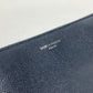 SAINT LAURENT PARIS 397294 Classic Saint Laurent Mini Zip Tablet Sleeve Pouch Clutch Bag Leather Men's Dark Navy