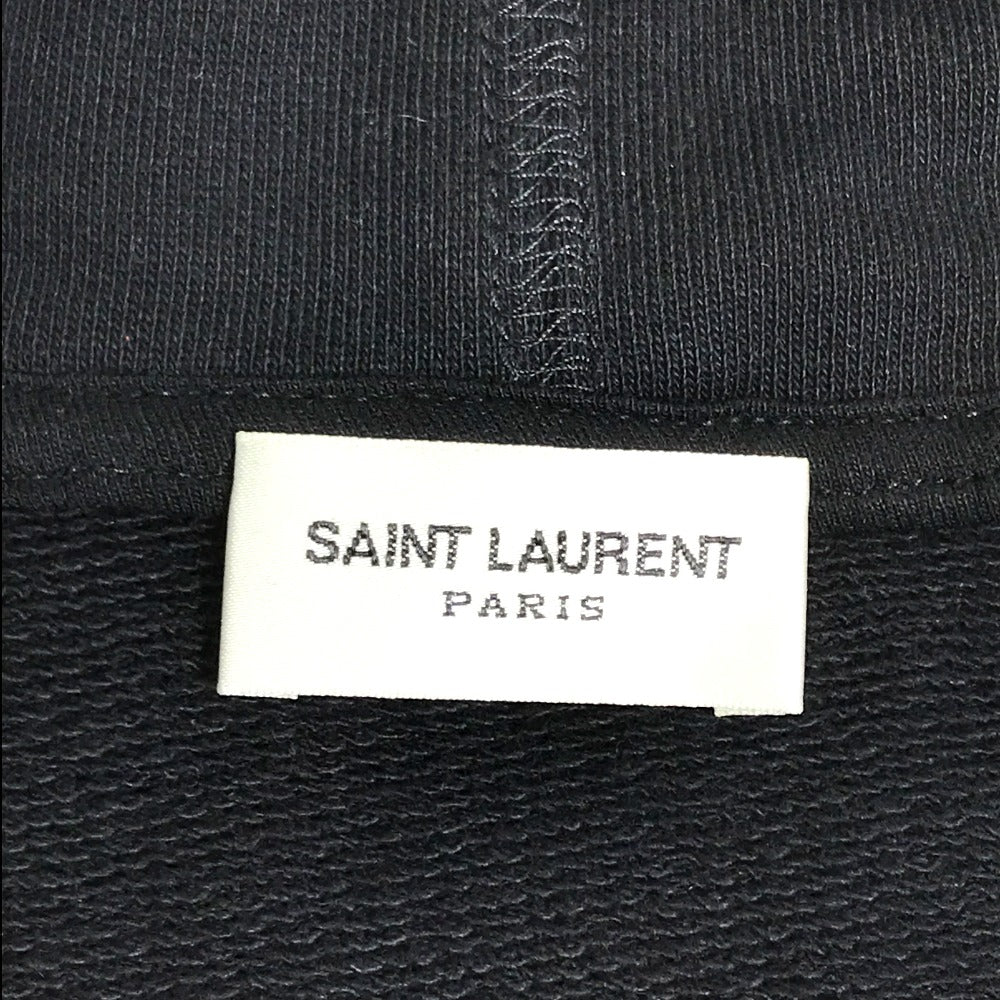 SAINT LAURENT PARIS 605507 ジャルダンマジョレルフーディ アパレル トップス パーカー コットン メンズ ブラック