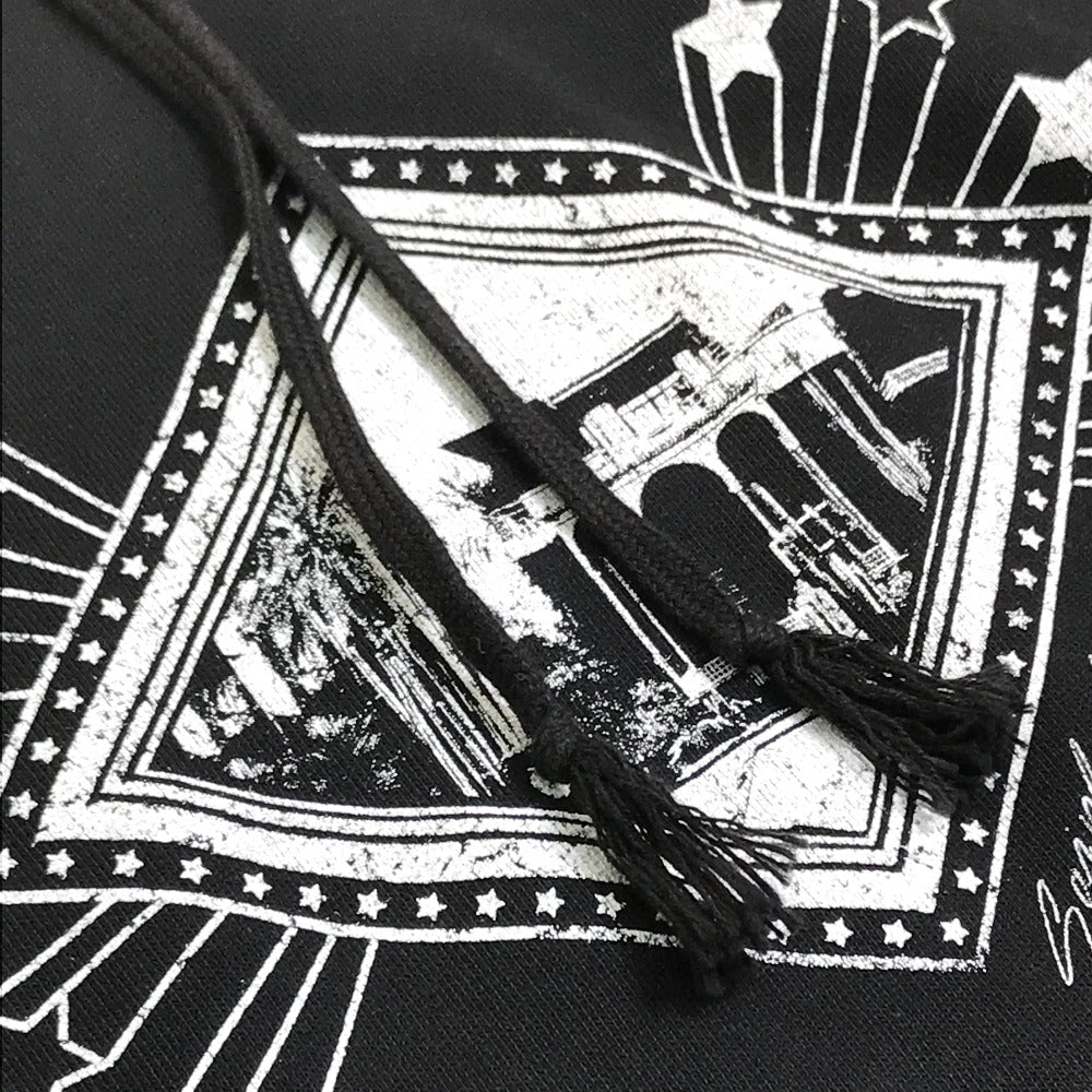 SAINT LAURENT PARIS 605507 ジャルダンマジョレルフーディ アパレル トップス パーカー コットン メンズ ブラック