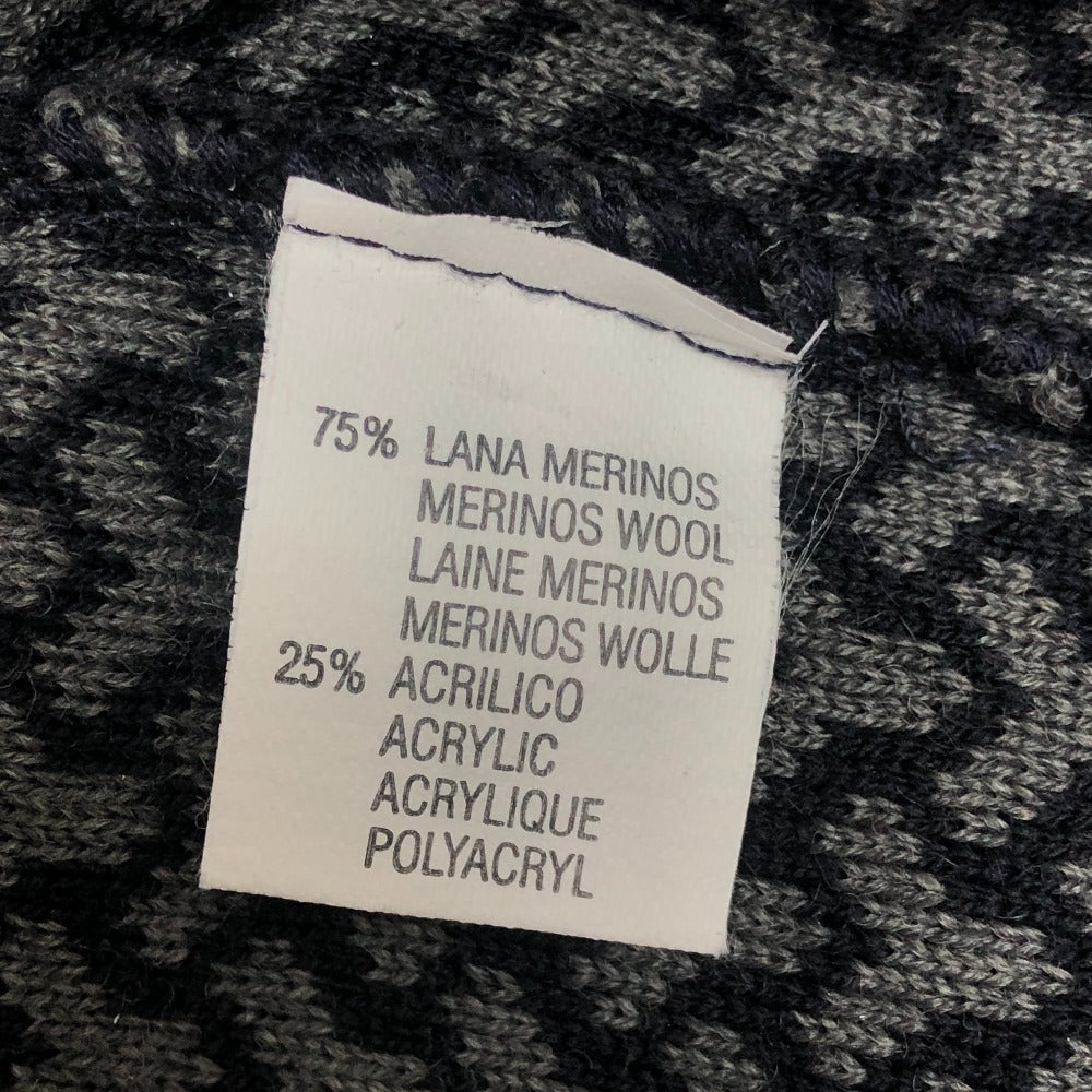 YVES SAINT LAURENT ヴィンテージ Y総柄 アパレル トップス 長袖 セーター ウール メンズ ネイビー