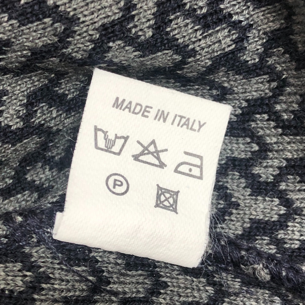 YVES SAINT LAURENT ヴィンテージ Y総柄 アパレル トップス 長袖 セーター ウール メンズ ネイビー