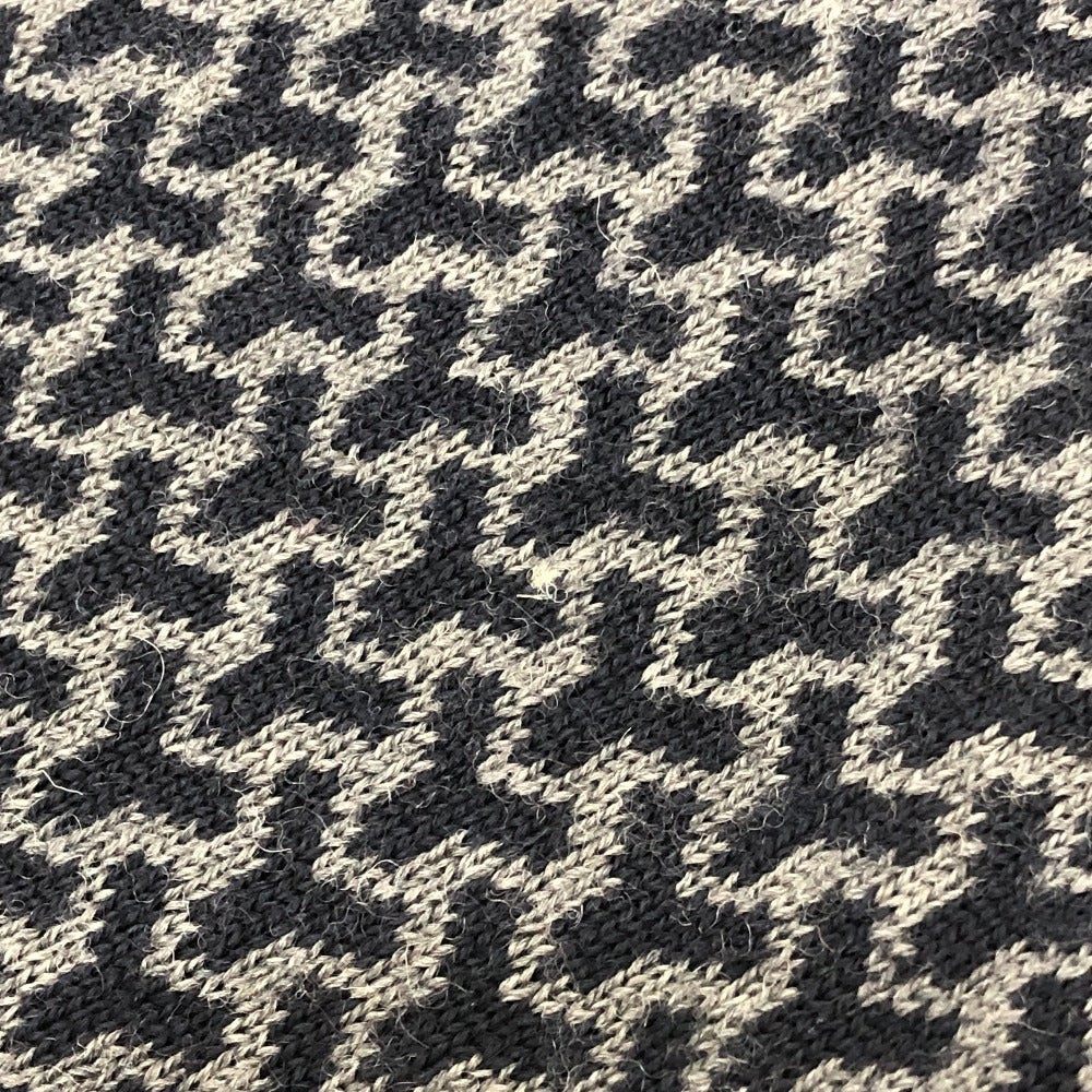 YVES SAINT LAURENT ヴィンテージ Y総柄 アパレル トップス 長袖 セーター ウール メンズ ネイビー