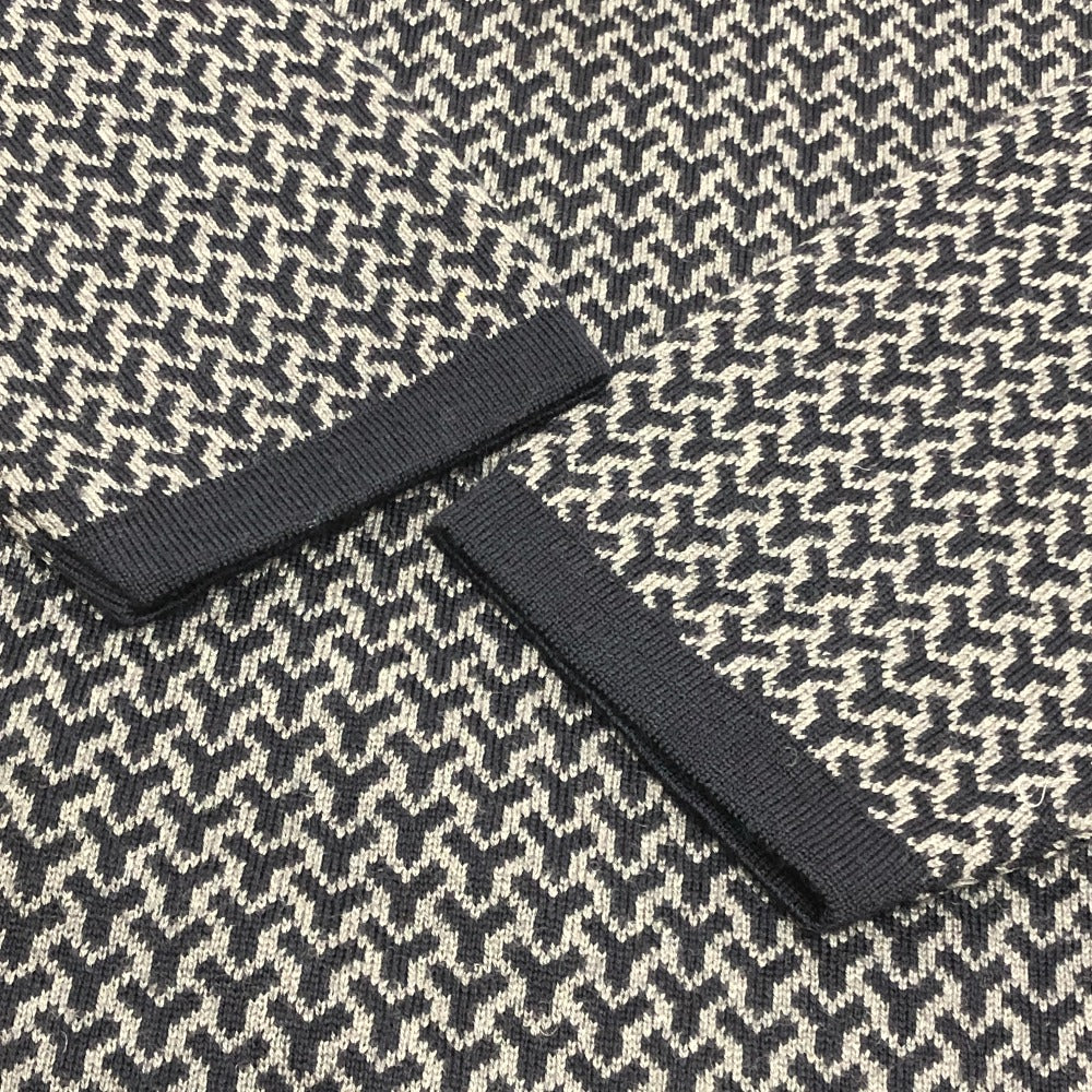 YVES SAINT LAURENT ヴィンテージ Y総柄 アパレル トップス 長袖 セーター ウール メンズ ネイビー