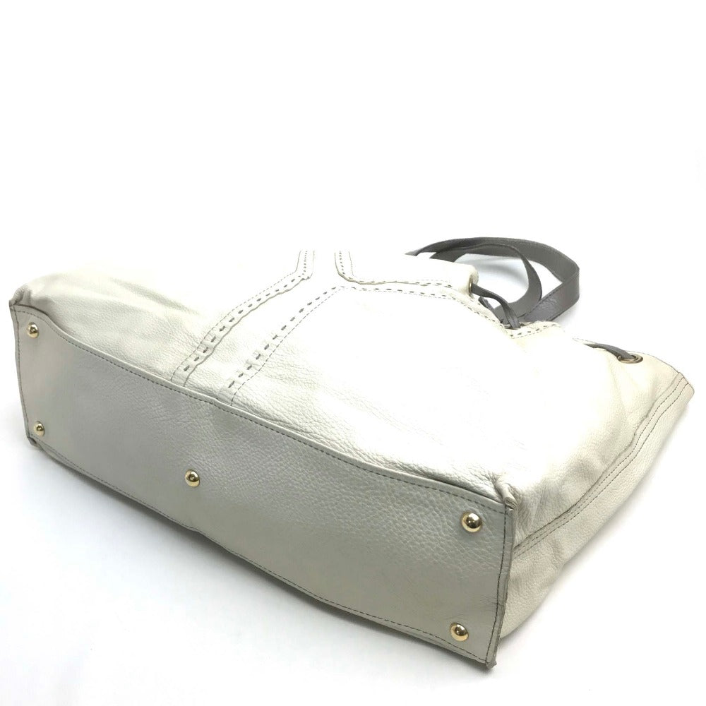 YVES SAINT LAURENT Reversible Sac Double Shoulder Bag/Tote Bag in Leather, Charcoal Gray