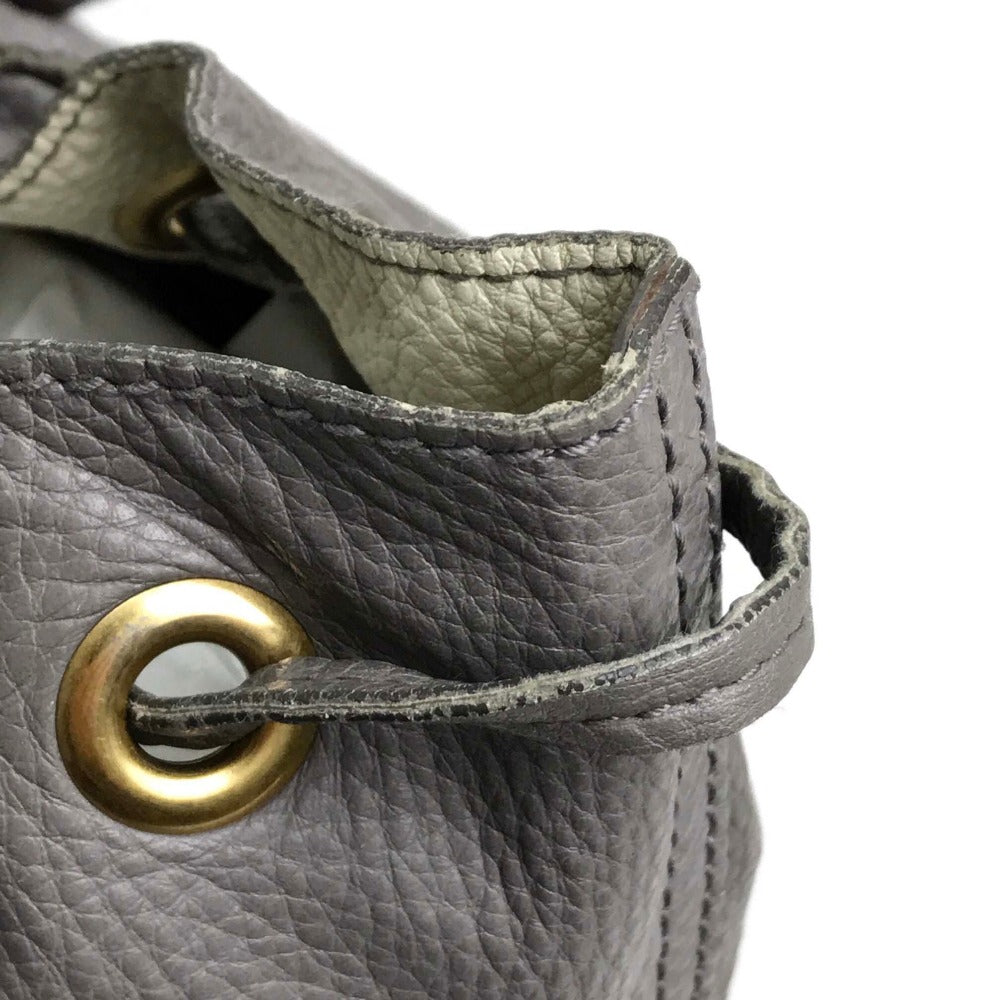 YVES SAINT LAURENT Reversible Sac Double Shoulder Bag/Tote Bag in Leather, Charcoal Gray