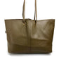 YVES SAINT LAURENT 284650 Neo Double Reversible Handbag/Tote Bag, Leather, Unisex, Charcoal Gray