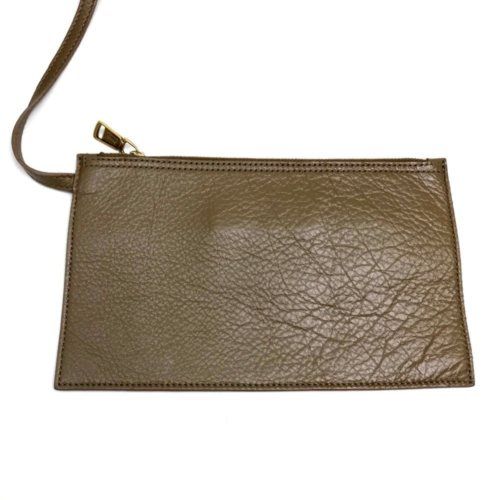 YVES SAINT LAURENT 284650 Neo Double Reversible Handbag/Tote Bag, Leather, Unisex, Charcoal Gray