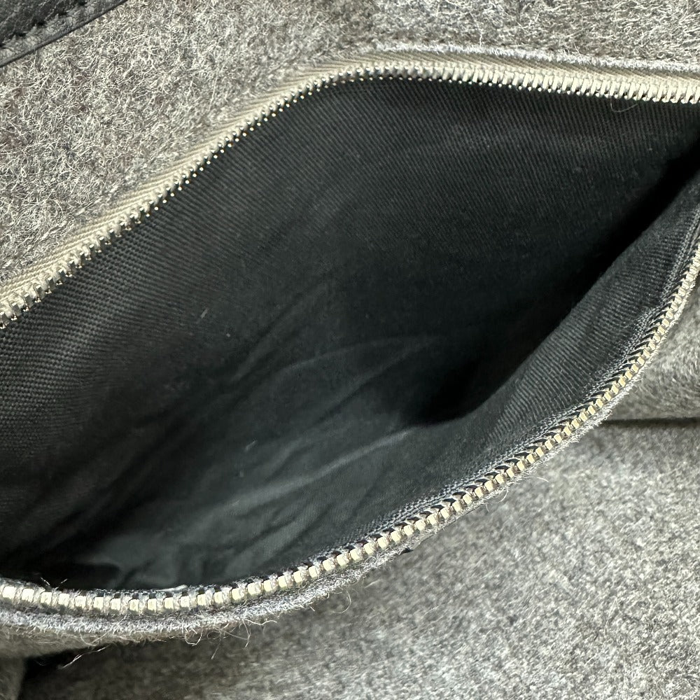 SAINT LAURENT PARIS 632539 ショルダーバッグ 肩掛け ハンドバッグ リヴゴーシュ  RIVE GAUCHE カバン トートバッグ フェルト レディース グレー - brandshop-reference