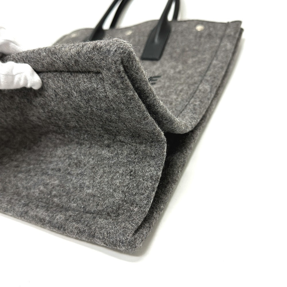 SAINT LAURENT PARIS 632539 ショルダーバッグ 肩掛け ハンドバッグ リヴゴーシュ  RIVE GAUCHE カバン トートバッグ フェルト レディース グレー - brandshop-reference
