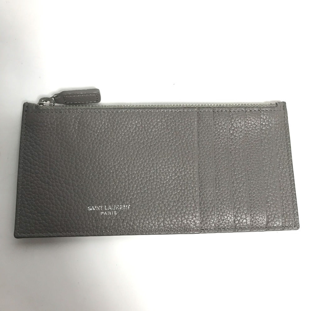 YVES SAINT LAURENT 504981 Sac de Jour Long Wallet with Coin Case, Long Leather Wallet, Women's, Gray