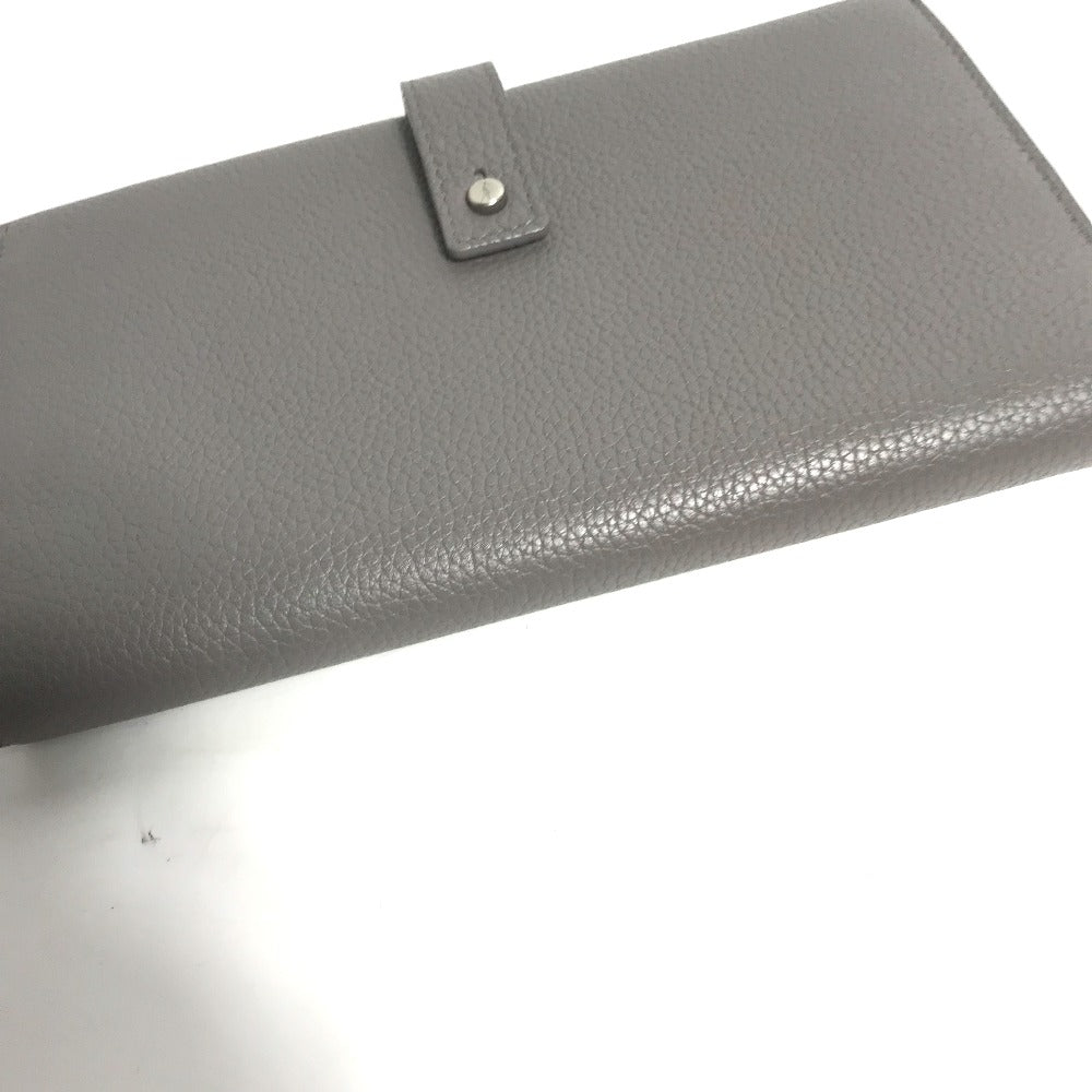 YVES SAINT LAURENT 504981 Sac de Jour Long Wallet with Coin Case, Long Leather Wallet, Women's, Gray