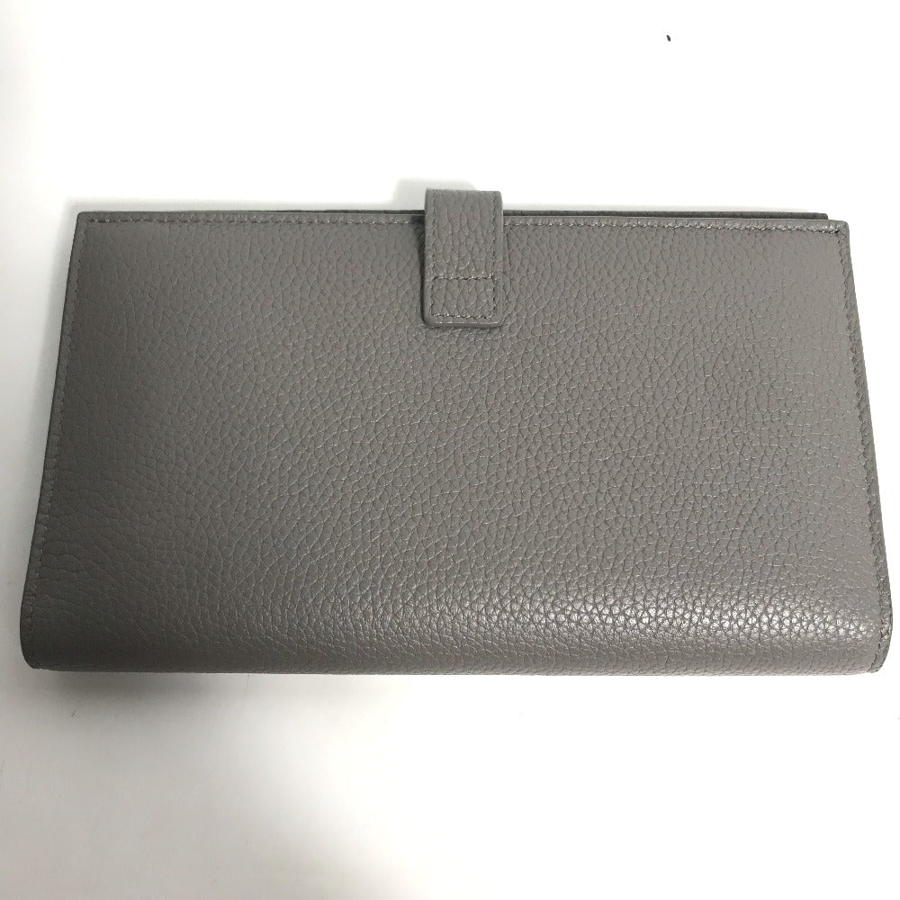 YVES SAINT LAURENT 504981 Sac de Jour Long Wallet with Coin Case, Long Leather Wallet, Women's, Gray