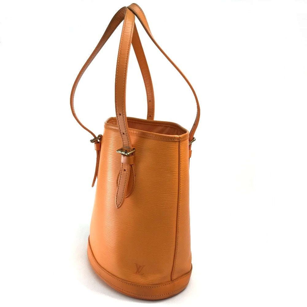 LOUIS VUITTON M5899H Epi Petit Bucket PM Tote Bag with Pouch, Shoulder Bag, Epi Leather, Women's, Mandarin Orange