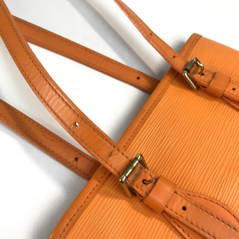 LOUIS VUITTON M5899H Epi Petit Bucket PM Tote Bag with Pouch, Shoulder Bag, Epi Leather, Women's, Mandarin Orange