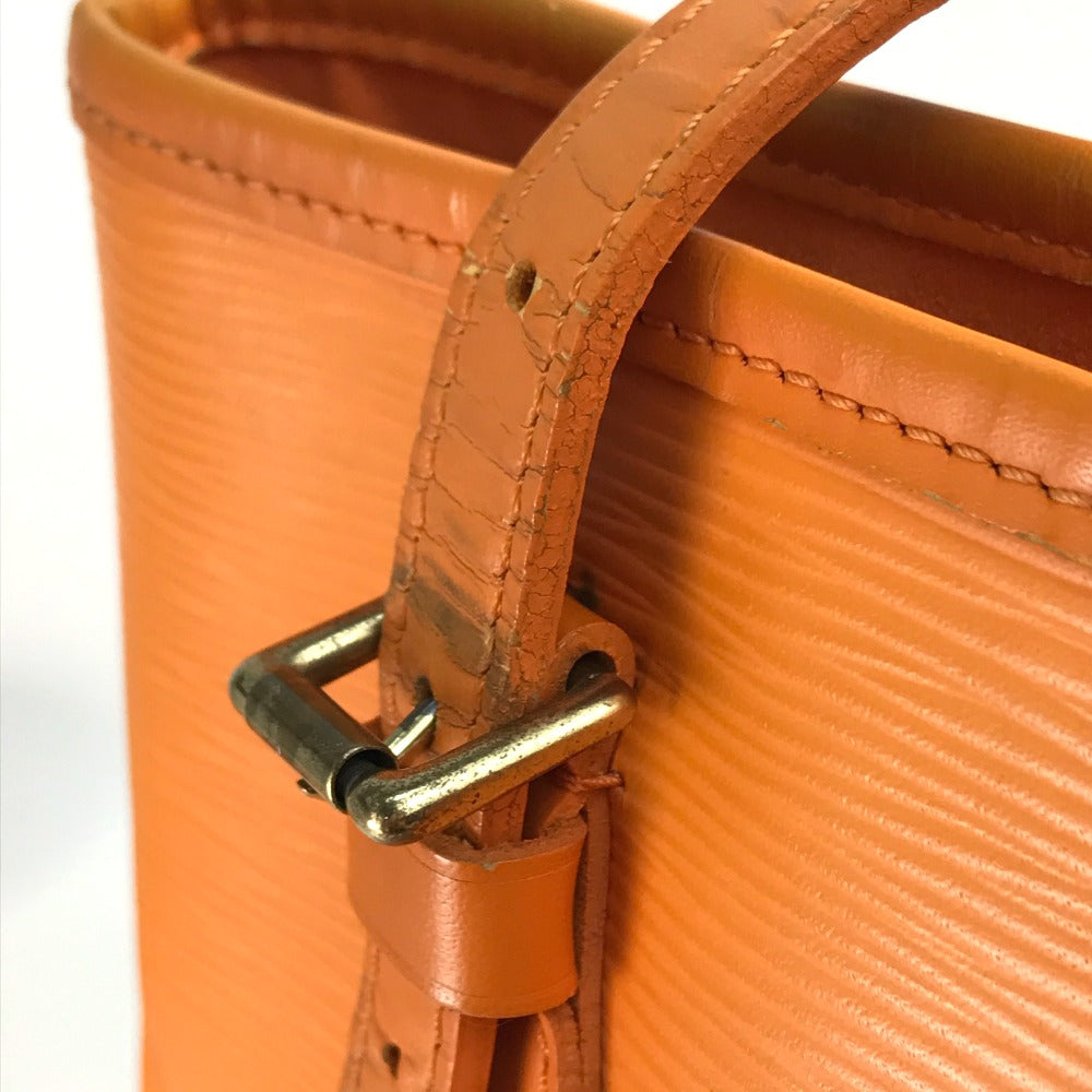 LOUIS VUITTON M5899H Epi Petit Bucket PM Tote Bag with Pouch, Shoulder Bag, Epi Leather, Women's, Mandarin Orange