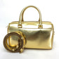 SAINT LAURENT PARIS Baby Duffle Bag, Shoulder Bag, Handbag, Leather, Women's, Gold