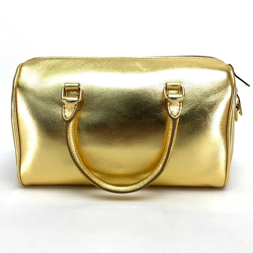 SAINT LAURENT PARIS Baby Duffle Bag, Shoulder Bag, Handbag, Leather, Women's, Gold
