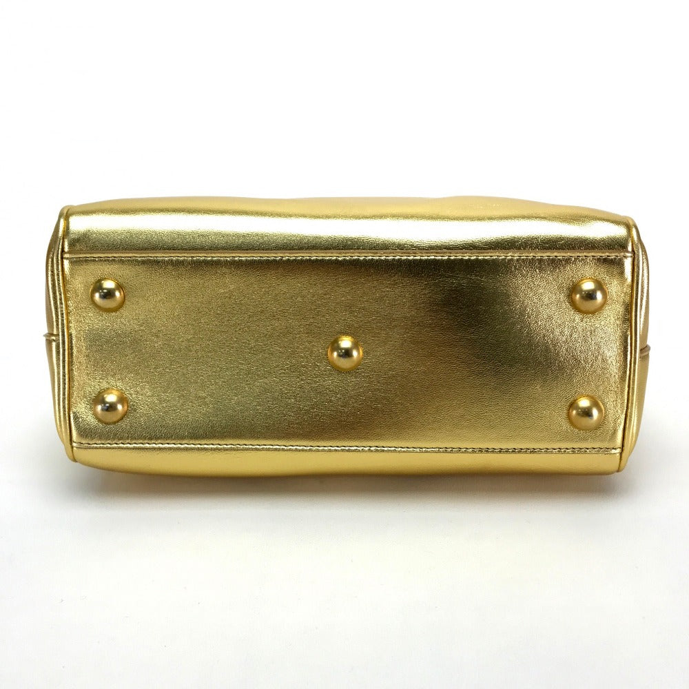 SAINT LAURENT PARIS Baby Duffle Bag, Shoulder Bag, Handbag, Leather, Women's, Gold