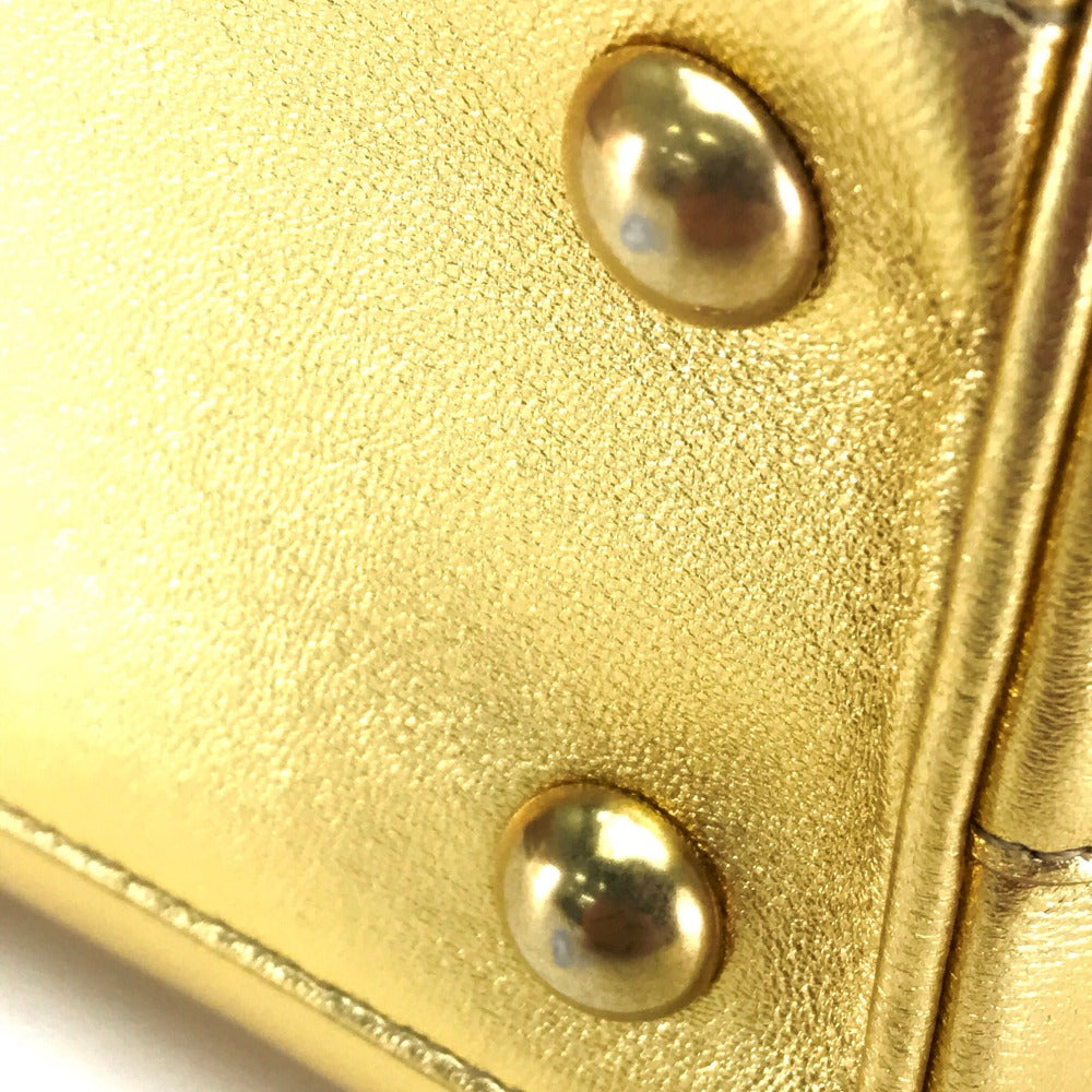 SAINT LAURENT PARIS Baby Duffle Bag, Shoulder Bag, Handbag, Leather, Women's, Gold