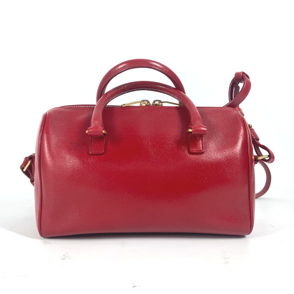 YVES SAINT LAURENT 330958 ベイビーダッフル ロゴ 2WAYバッグ ショルダーバッグ 斜め掛け カバン ハンドバッグ レザー レディース レッド - brandshop-reference