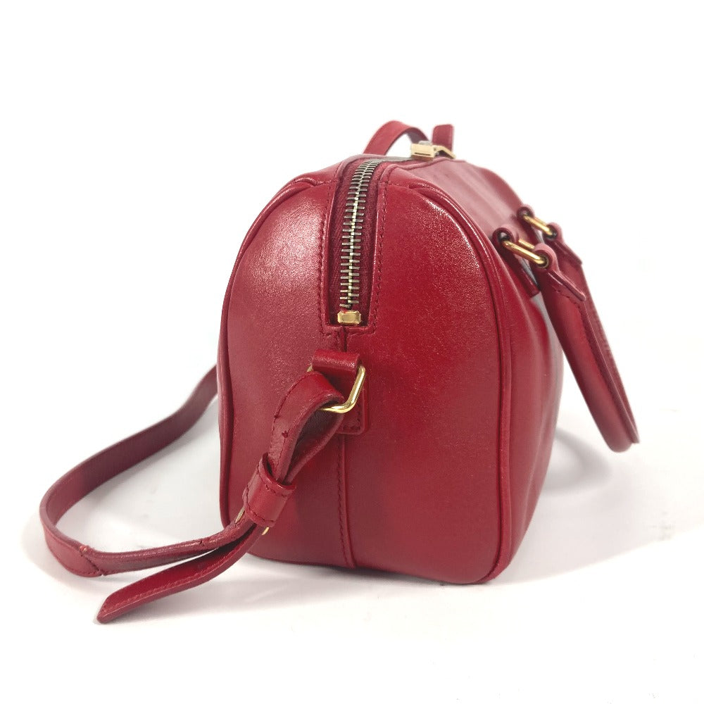 YVES SAINT LAURENT 330958 ベイビーダッフル ロゴ 2WAYバッグ ショルダーバッグ 斜め掛け カバン ハンドバッグ レザー レディース レッド - brandshop-reference