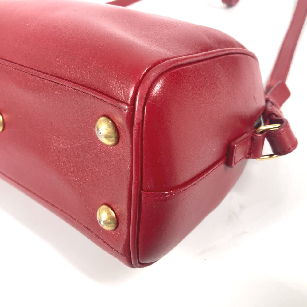 YVES SAINT LAURENT 330958 ベイビーダッフル ロゴ 2WAYバッグ ショルダーバッグ 斜め掛け カバン ハンドバッグ レザー レディース レッド - brandshop-reference