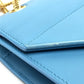 SAINT LAURENT PARIS Shoulder Bag, Crossbody Bag, Chain Clutch Bag, Leather Shoulder Bag, Women's, Sky Blue