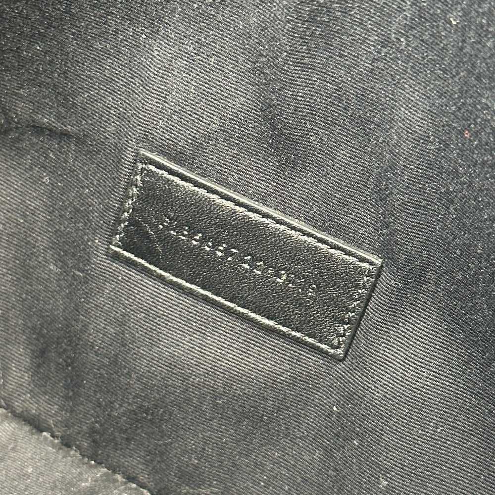 SAINT LAURENT PARIS 565722 RIVE GAUCHE Pouch Clutch Bag in Coated Canvas, Men's, Gray