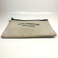 SAINT LAURENT PARIS 565722 RIVE GAUCHE Pouch Clutch Bag in Coated Canvas, Men's, Gray