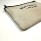 SAINT LAURENT PARIS 565722 RIVE GAUCHE Pouch Clutch Bag in Coated Canvas, Men's, Gray