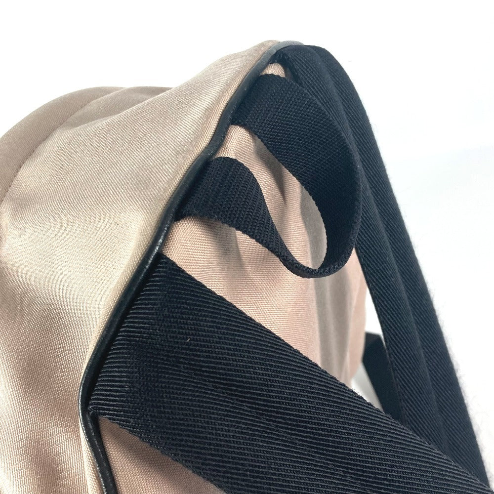 SAINT LAURENT PARIS 326865 Logo Bag Backpack Rucksack Canvas/Leather Unisex Pink Beige