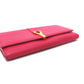SAINT LAURENT PARIS 314995 Y-Line Flap Wallet, Long Leather Wallet, Women's, Pink