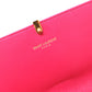 SAINT LAURENT PARIS 314995 Y-Line Flap Wallet, Long Leather Wallet, Women's, Pink