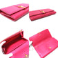 SAINT LAURENT PARIS 314995 Y-Line Flap Wallet, Long Leather Wallet, Women's, Pink