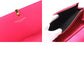 SAINT LAURENT PARIS 314995 Y-Line Flap Wallet, Long Leather Wallet, Women's, Pink