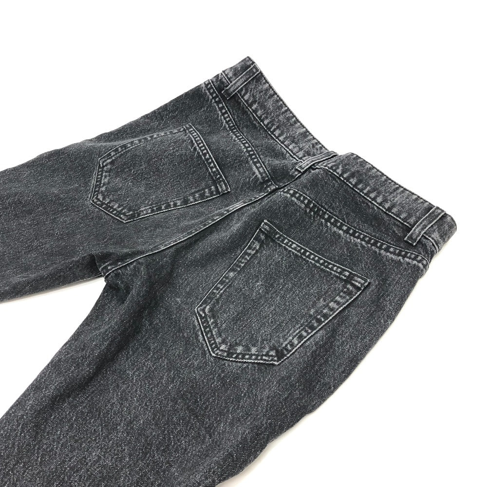 SAINT LAURENT PARIS 504700 ダメージ デニムパンツ デニム パンツ パンツ コットン メンズ ブラック