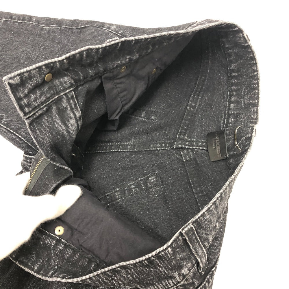 SAINT LAURENT PARIS 504700 ダメージ デニムパンツ デニム パンツ パンツ コットン メンズ ブラック