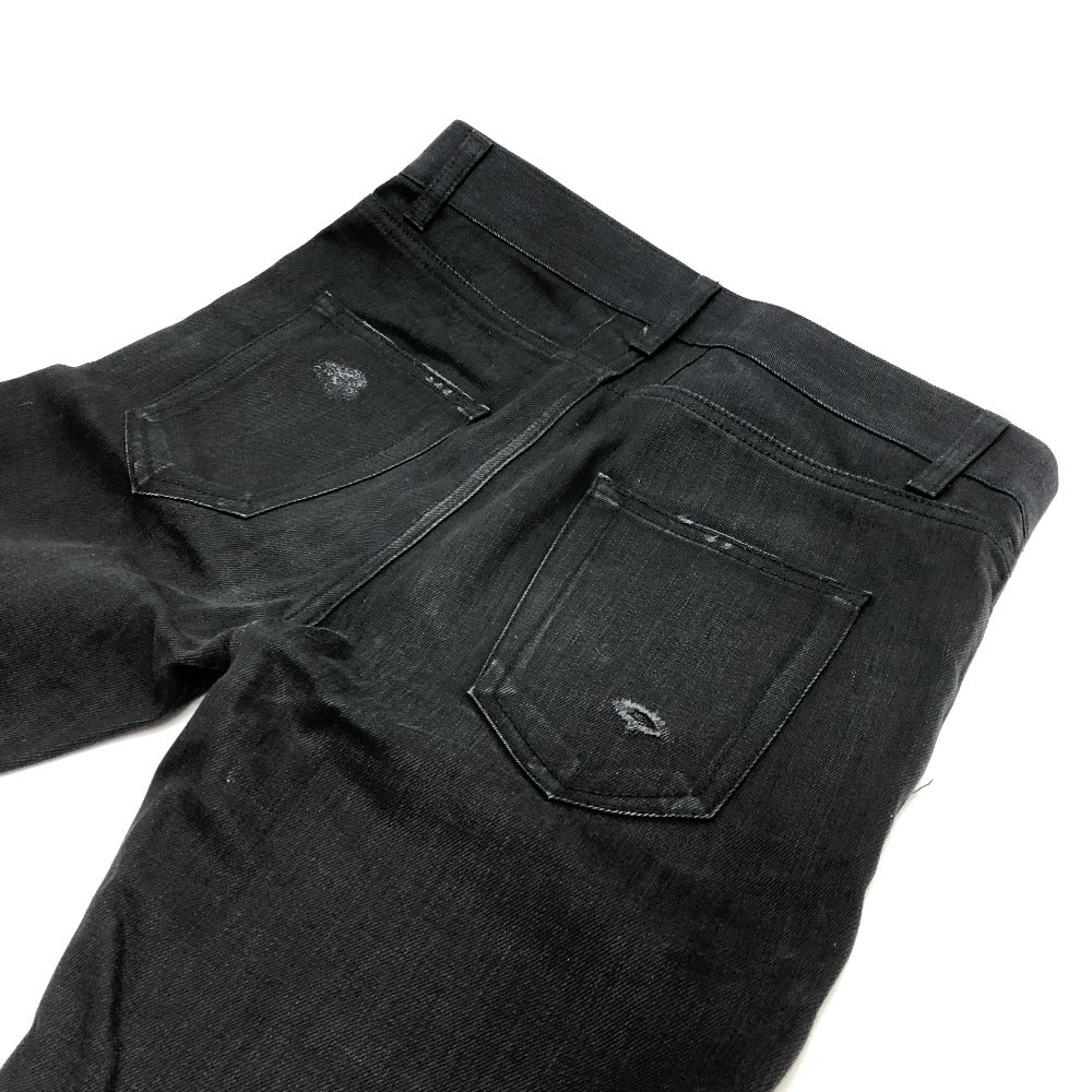 SAINT LAURENT PARIS Crash Pantalones vaqueros Pantalones vaqueros Pantalones Algodón Hombre Negro