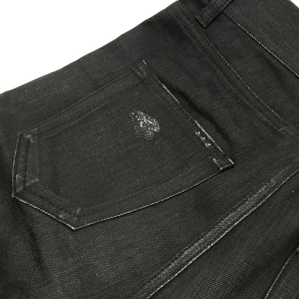 SAINT LAURENT PARIS Crash Pantalones vaqueros Pantalones vaqueros Pantalones Algodón Hombre Negro