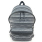 SAINT LAURENT PARIS 435988 Skull Print Backpack Canvas Women's Black/White