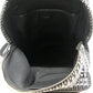 SAINT LAURENT PARIS 435988 Skull Print Backpack Canvas Women's Black/White