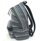 SAINT LAURENT PARIS 435988 Skull Print Backpack Canvas Women's Black/White