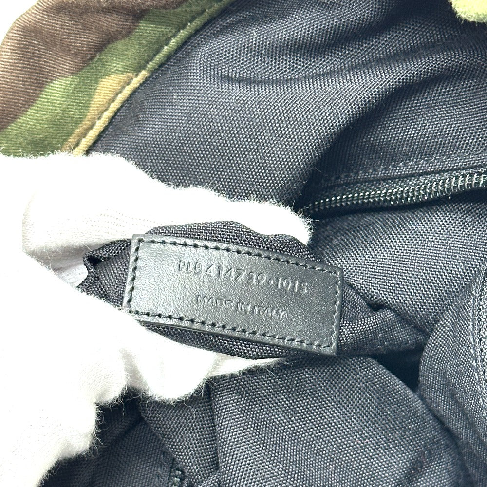 SAINT LAURENT PARIS 437110 Multi-Pocket Camouflage Camouflage Backpack Bag Rucksack Canvas/Leather Unisex Green