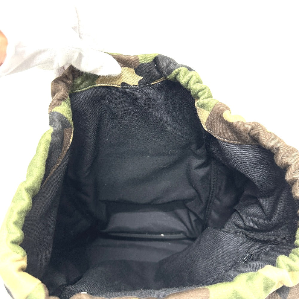 SAINT LAURENT PARIS 437110 Multi-Pocket Camouflage Camouflage Backpack Bag Rucksack Canvas/Leather Unisex Green